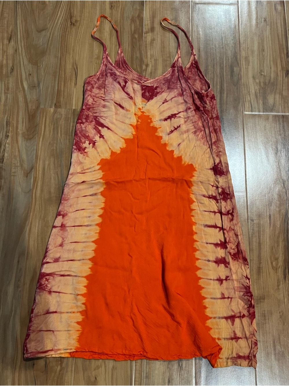Women’s Small Tie Dye Dress, Beach Coverup Festival Dress Cotton Sarong Material